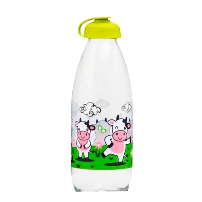 Botellas estampadas para leches vegetales